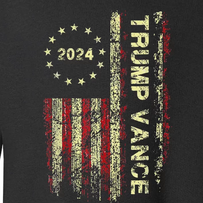 Trumpmania Vance Trump Vance 2024 Take America Back Toddler Sweatshirt