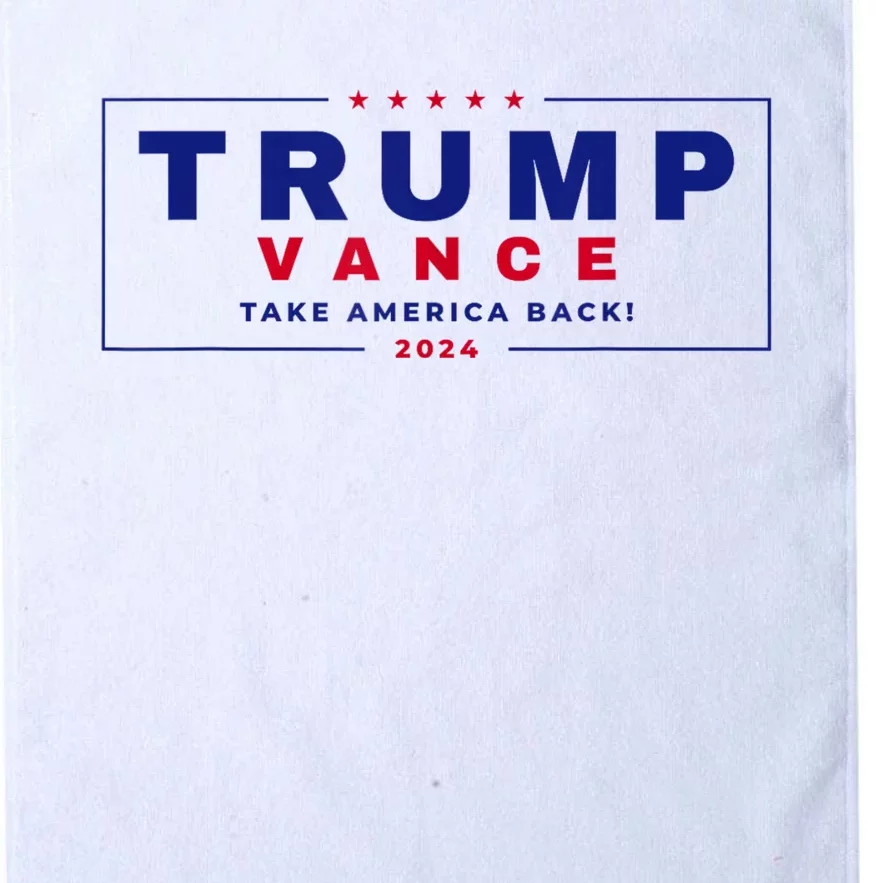 Trump Vance Take America Back Again 2024 Platinum Collection Golf Towel