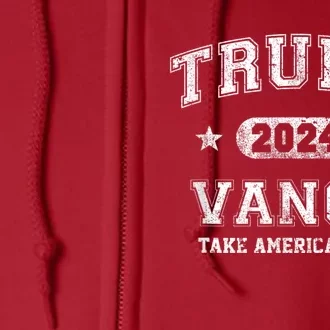 Trump Vance Take America Back 2024 Full Zip Hoodie