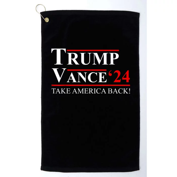 Trump Vance Take America Back 2024 Platinum Collection Golf Towel