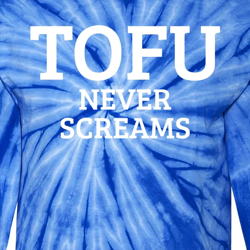 Tofu Vegan Vegetarian Veganism Meaningful Gift Tie-Dye Long Sleeve Shirt