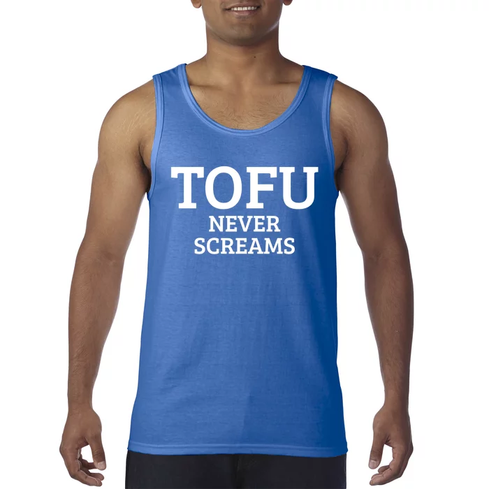 Tofu Vegan Vegetarian Veganism Meaningful Gift Tank Top