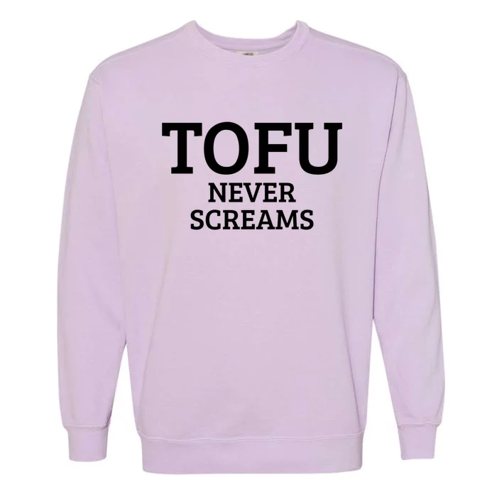 Tofu Vegan Vegetarian Veganism Meaningful Gift Garment-Dyed Sweatshirt