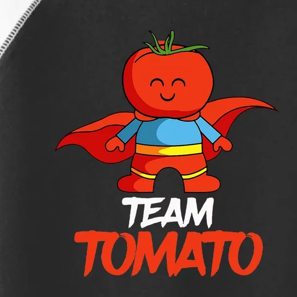 Tomatoes Vegetable Vegans Gardeners Team Superhero Toddler Fine Jersey T-Shirt