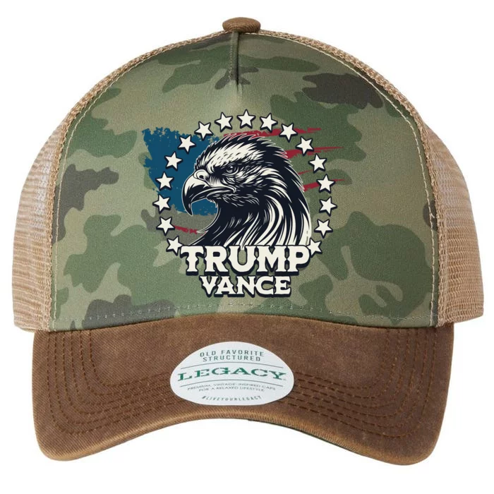 Trump Vance Victory Eagle Legacy Tie Dye Trucker Hat