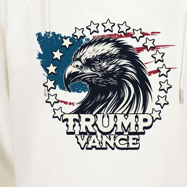 Trump Vance Victory Eagle Womens Funnel Neck Pullover Hood