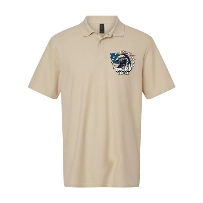 Trump Vance Victory Eagle Softstyle Adult Sport Polo