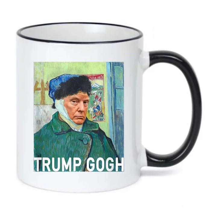 Trump Vincent Van Gogh Funny 2024 Black Color Changing Mug