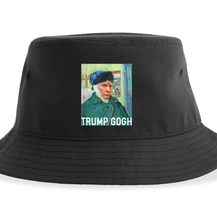 Trump Vincent Van Gogh Funny 2024 Sustainable Bucket Hat