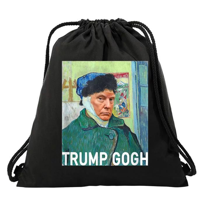 Trump Vincent Van Gogh Funny 2024 Drawstring Bag