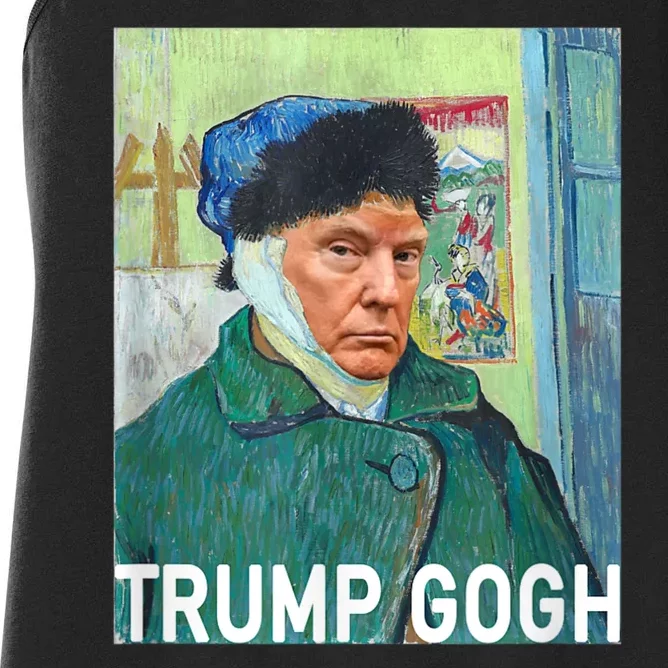 Trump Vincent Van Gogh Funny 2024 Women's Racerback Tank