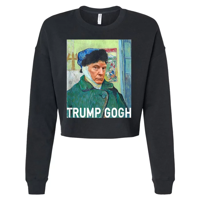 Trump Vincent Van Gogh Funny 2024 Cropped Pullover Crew