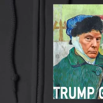 Trump Vincent Van Gogh Funny 2024 Full Zip Hoodie