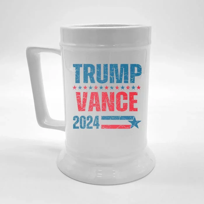 Trump Vance Vance Trump 2024 Gift Front & Back Beer Stein