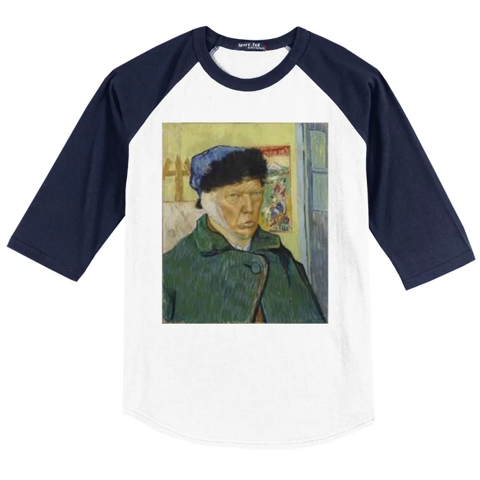 Trump Vincent Van Gogh Funny 2024 Baseball Sleeve Shirt