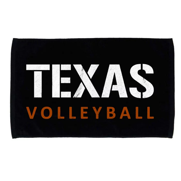 Texas Volleyball Vintage Distressed Microfiber Hand Towel