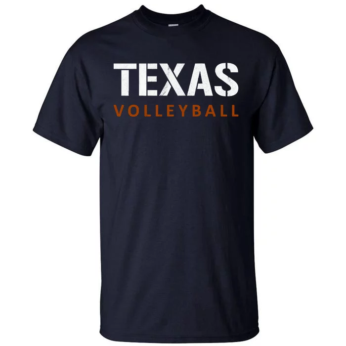 Texas Volleyball Vintage Distressed Tall T-Shirt