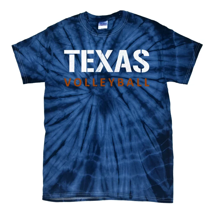 Texas Volleyball Vintage Distressed Tie-Dye T-Shirt