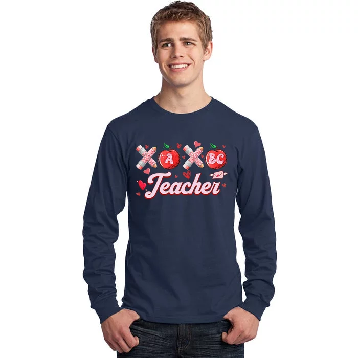 Teacher Valentines Valentines Day Gifts For Teachers Tall Long Sleeve T-Shirt