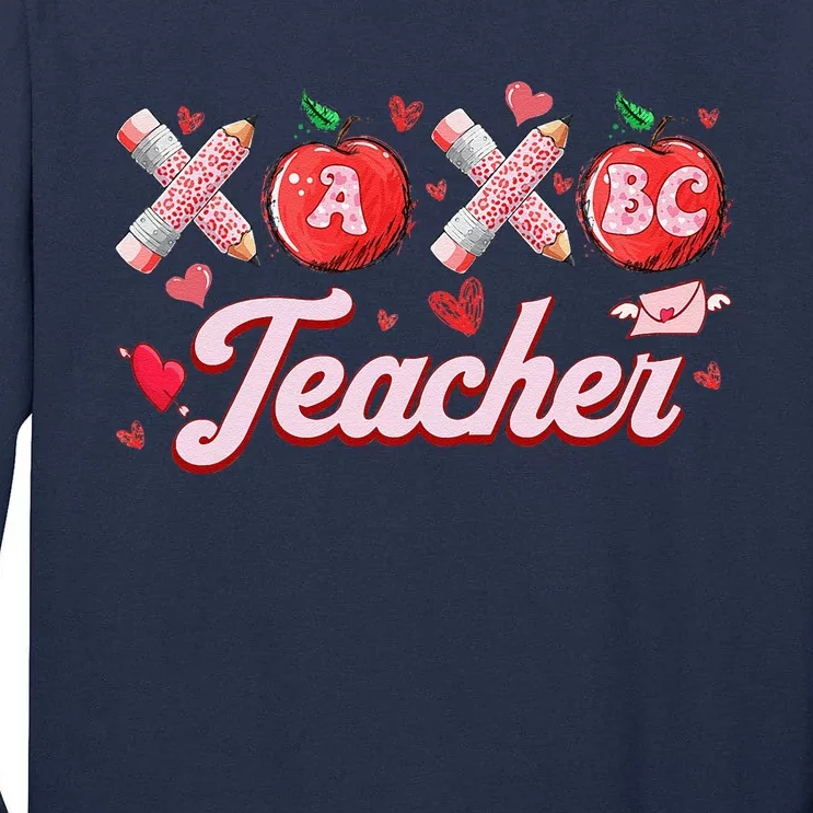 Teacher Valentines Valentines Day Gifts For Teachers Tall Long Sleeve T-Shirt