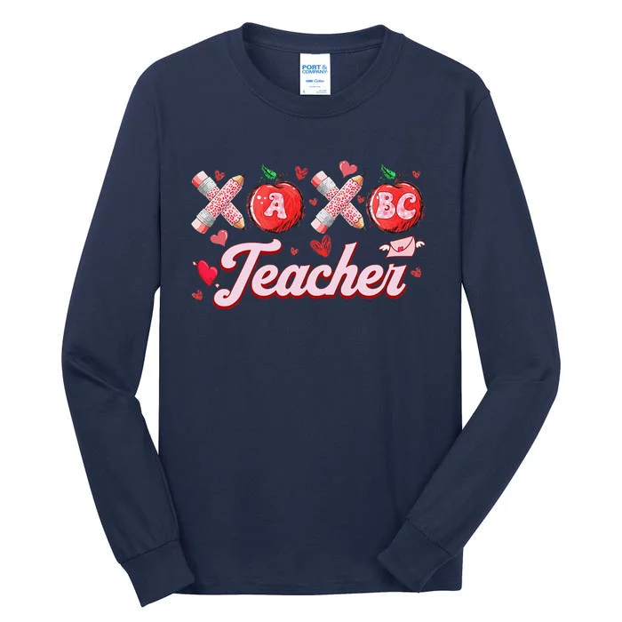 Teacher Valentines Valentines Day Gifts For Teachers Tall Long Sleeve T-Shirt