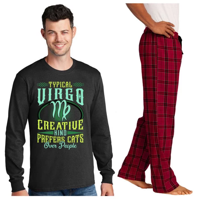 Typical Virgo Virgo Horoscope Astrology Funny Virgo Gift Long Sleeve Pajama Set