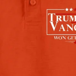 Trump Vance Won Get Over It President Inauguration Day Dry Zone Grid Performance Polo