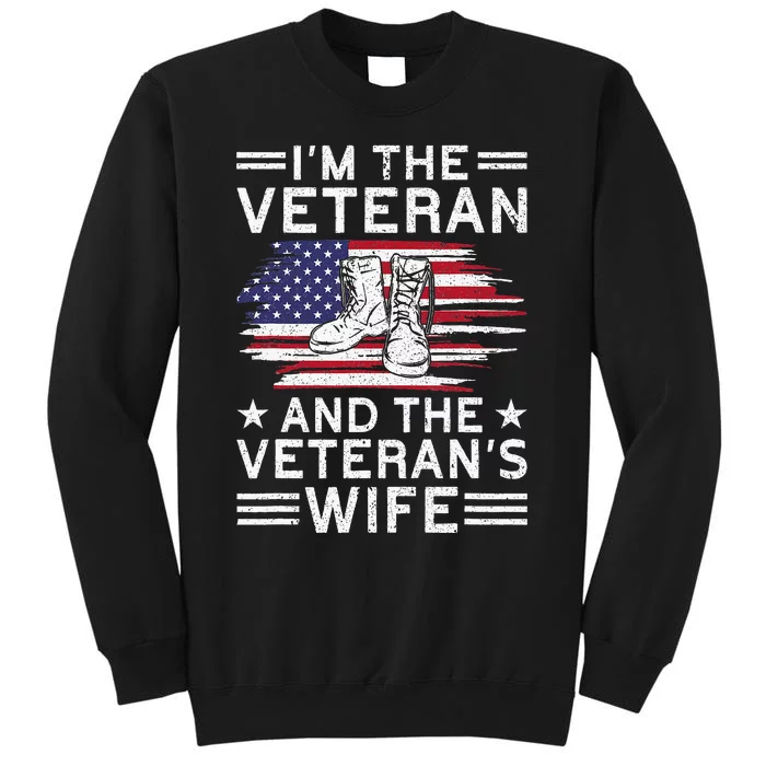 The Veterans Wife Proud American Veteran Wife Sweatshirt