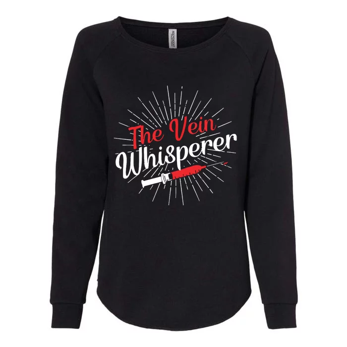 The Vein Whisperer Phlebotomy Technician Phlebotomist Womens California Wash Sweatshirt