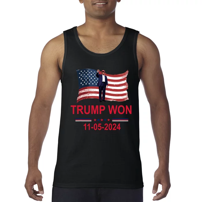 Trump Wins 2024 Election Trump Won 2024 Tank Top