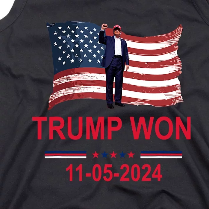 Trump Wins 2024 Election Trump Won 2024 Tank Top