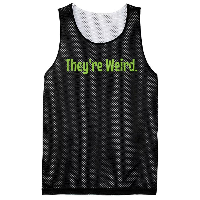 Theyre Weird 2024 Election President Harris Trump Mesh Reversible Basketball Jersey Tank