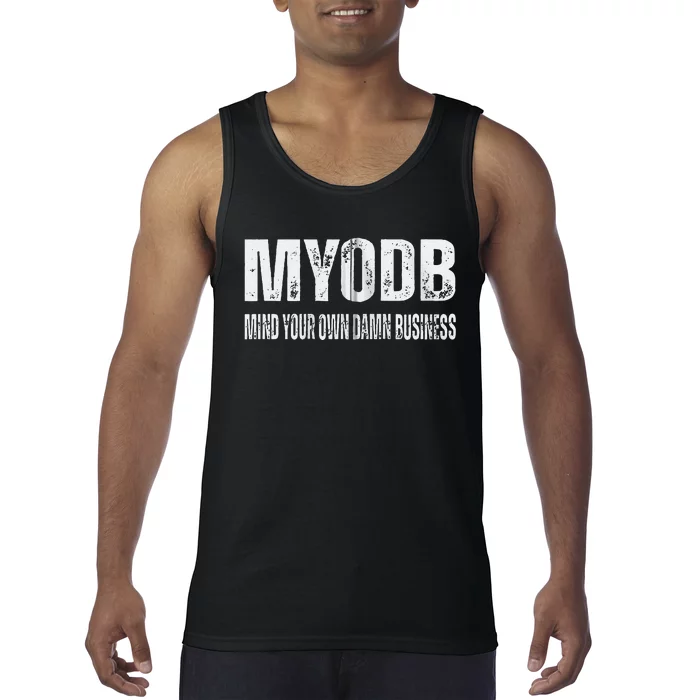 Tim Walz 2024 Mind Your Own Damn Business Tank Top