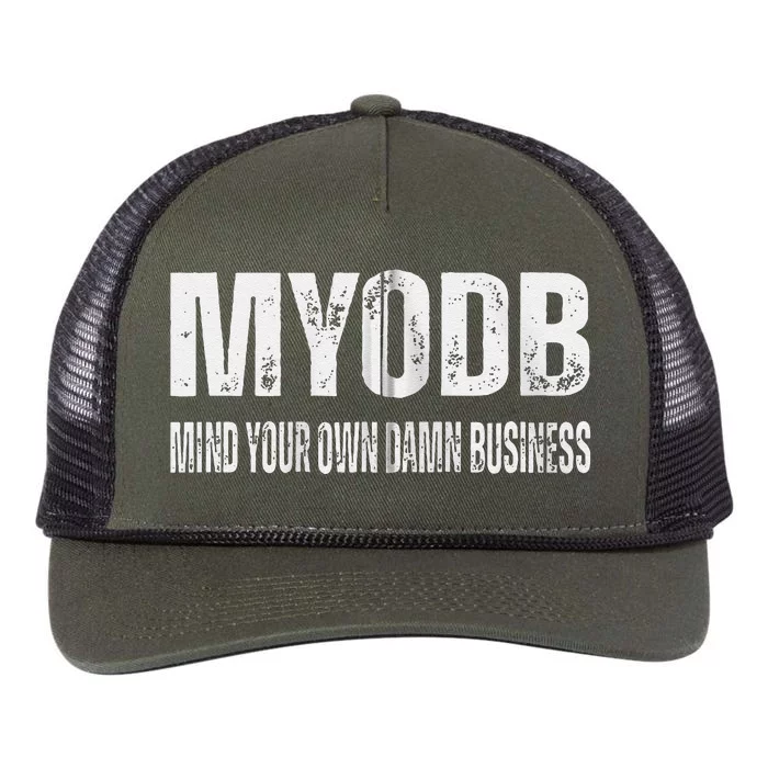 Tim Walz 2024 Mind Your Own Damn Business Retro Rope Trucker Hat Cap