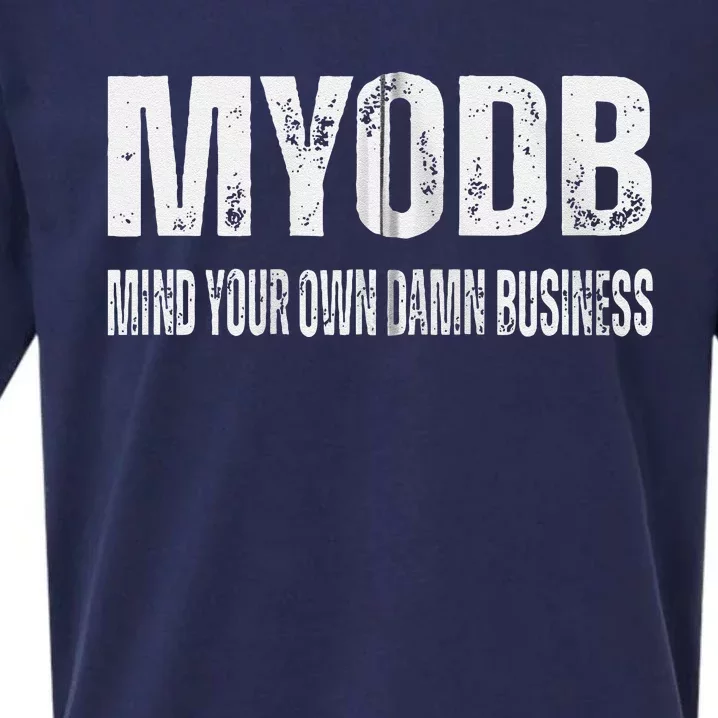 Tim Walz 2024 Mind Your Own Damn Business Sueded Cloud Jersey T-Shirt