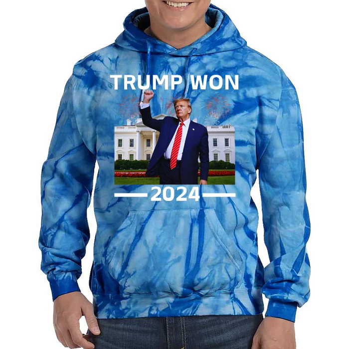 trump won 2024 Tie Dye Hoodie