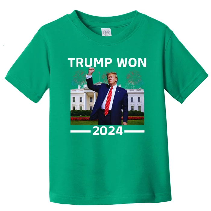 trump won 2024 Toddler T-Shirt