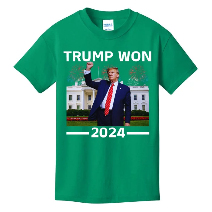 trump won 2024 Kids T-Shirt