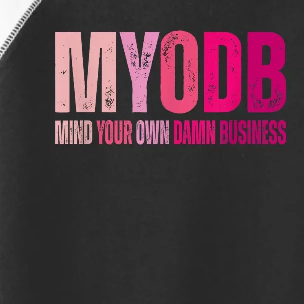 Tim Walz 2024 Mind Your Own Damn Business Toddler Fine Jersey T-Shirt