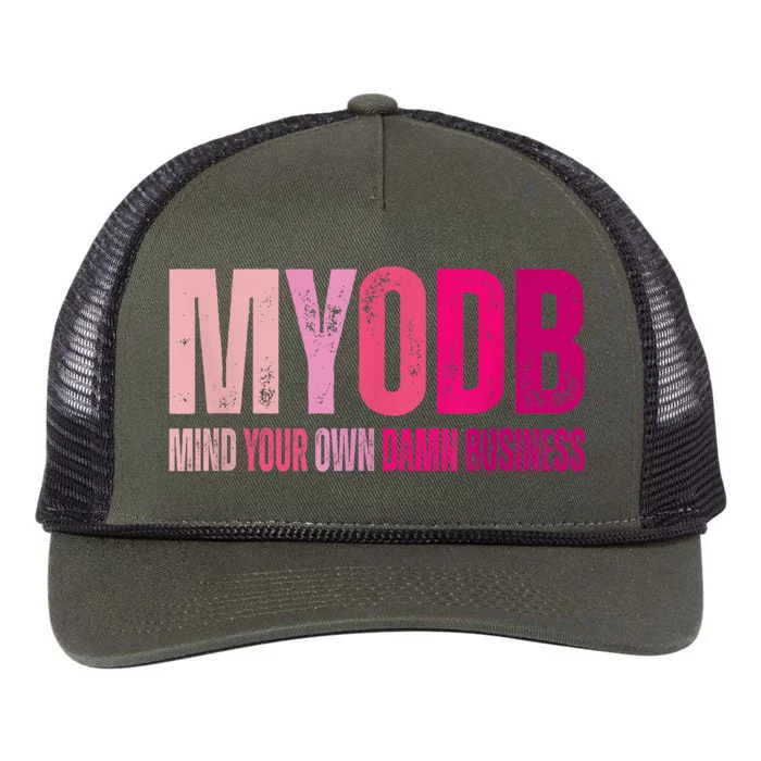 Tim Walz 2024 Mind Your Own Damn Business Retro Rope Trucker Hat Cap