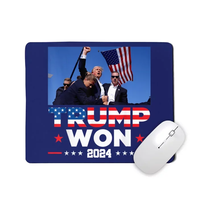 Trump Won 2024 Get Over It 47th Us President Mousepad