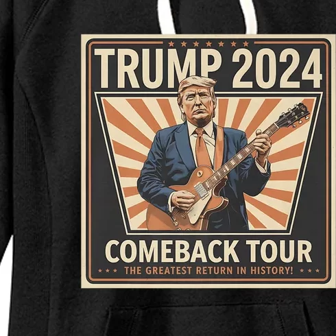 Trump Wins 2024 Presidential Election 2024 Donald Trump Wins Us Presidency Women's Fleece Hoodie