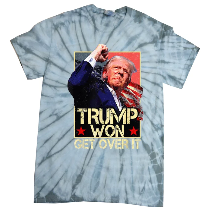 Trump Wins 2024 Presidential Election 2024 Donald Trump Wins Us Presidency Tie-Dye T-Shirt