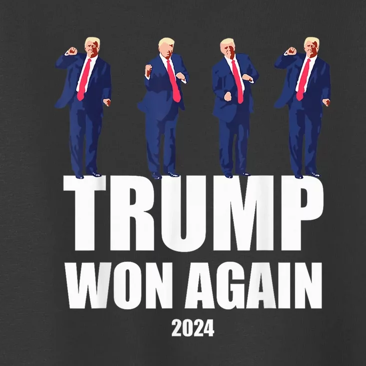 Trump Wins 2024 Presidential Election 2024 Donald Trump Wins Us Presidency Toddler T-Shirt