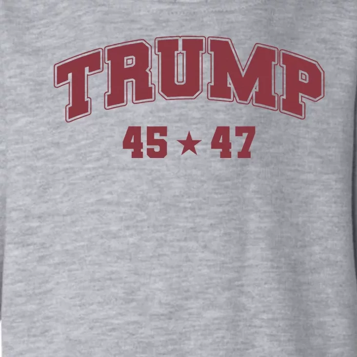 Trump Won 2024 Election 45 47 President Victory Inauguration Toddler Hoodie