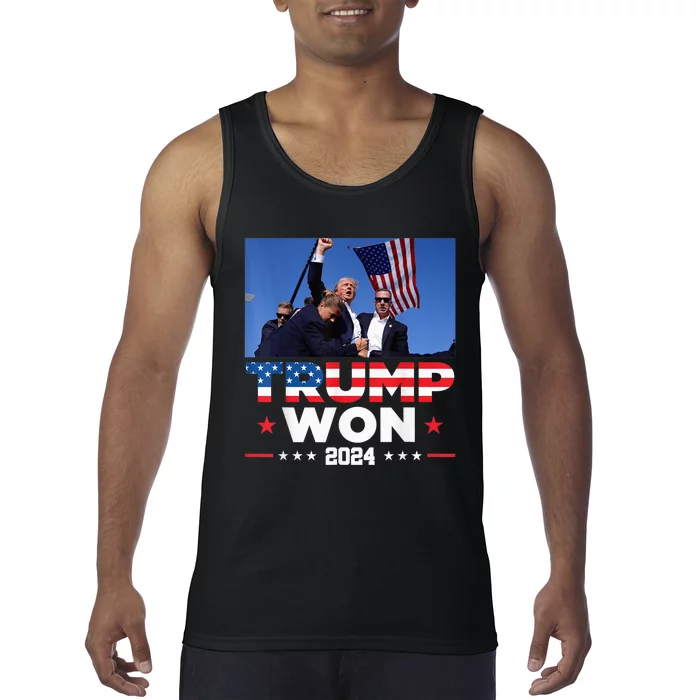 Trump Wins 2024 Presidential Election 2024 Donald Trump Wins Us Presidency Tank Top