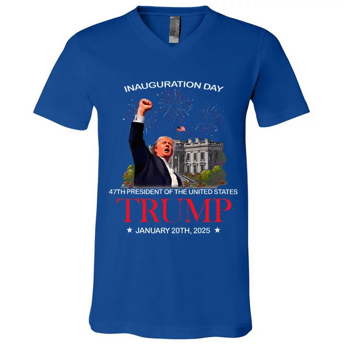 Trump Won 2024 President 47th Of White House Donald Trump V-Neck T-Shirt