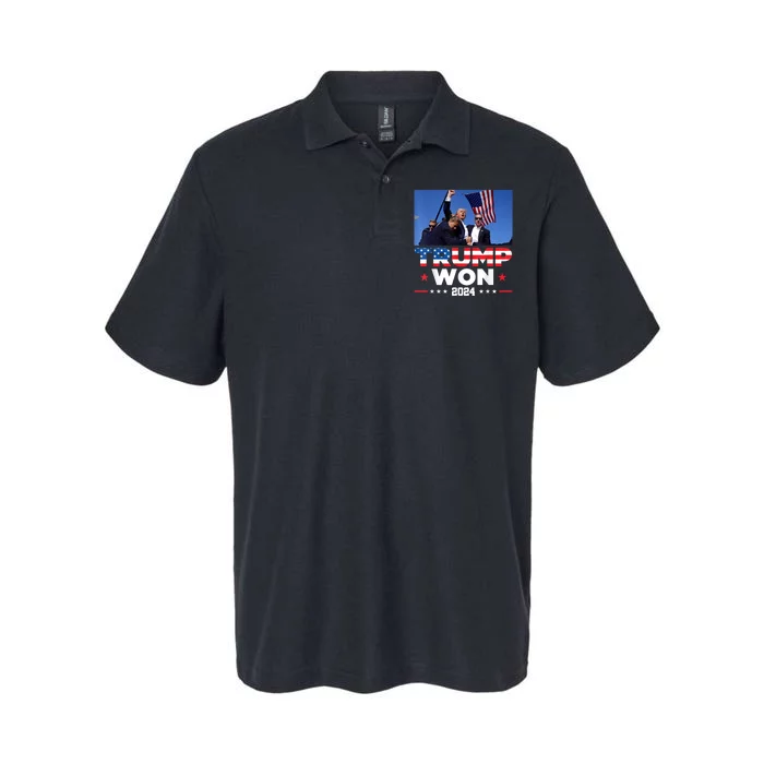 Trump Won 2024 Get Over It 47th Us President Softstyle Adult Sport Polo