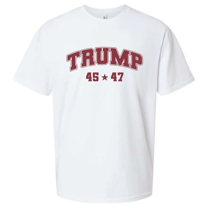 Trump Won 2024 Election 45 47 President Victory Inauguration Sueded Cloud Jersey T-Shirt