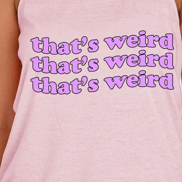 That's Weird Women's Knotted Racerback Tank